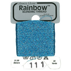 Rainbow Blending Thread 111 Pale Blue Металізоване муліне Glissen Gloss RBT111