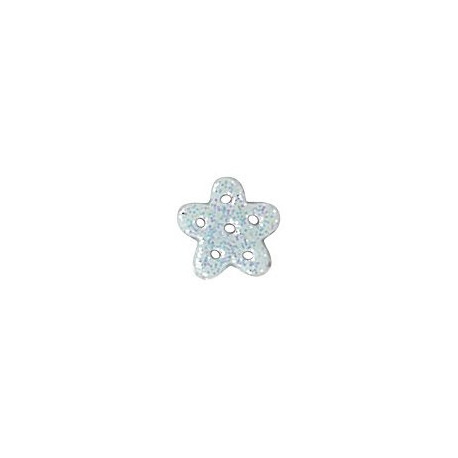 Blue Glitter Snowflake, Medium Пуговица Stoney Creek SB035M