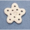 White Glitter Snowflake, Medium Ґудзик Stoney Creek SB080M