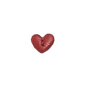 Metallic Red Heart, Small Пуговица Stoney Creek SB102S