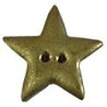 Metallic Gold Star, Small Medium Ґудзик Stoney Creek SB060MGSM