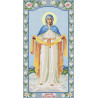 Покров Пресвятой Богородицы Атлас с рисунком для частичной вышивки бисером иконы Вертоградъ C-907