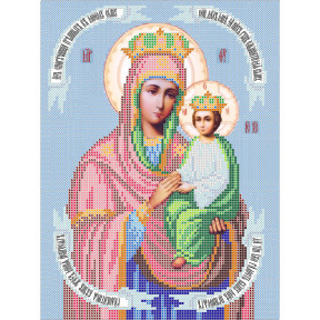 Богородица «Споручница грешных» Атлас с рисунком для вышивки бисером иконы Вертоградъ C-815