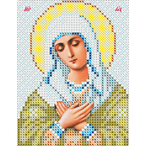 Богородица «Умиление» Атлас с рисунком для вышивки бисером иконы Вертоградъ C-734