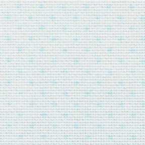 Aida Petit Point 14 (55х70см) белый в голубой горошек Ткань для вышивания Zweigart 3706/5239