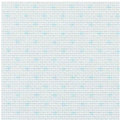 Aida Petit Point 14 (55х70см) белый в голубой горошек Ткань для вышивания Zweigart 3706/5239