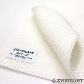 Aida 20 Cork (55х70см) белый Ткань для вышивания Zweigart 3340/101