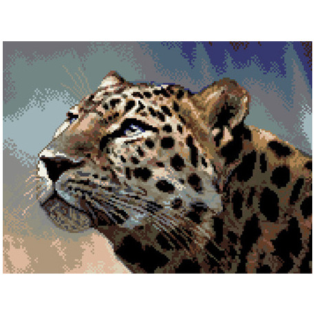 Леопард Ткань для вышивания с нанесённым рисунком Orchidea O-2439