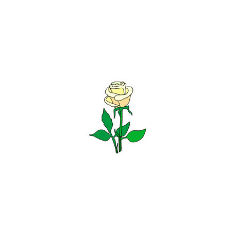 Жовта троянда Тканина для вишивання з нанесеним малюнком Orchidea O-304