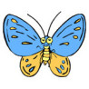 Метелик Тканина для вишивання з нанесеним малюнком Orchidea O-308