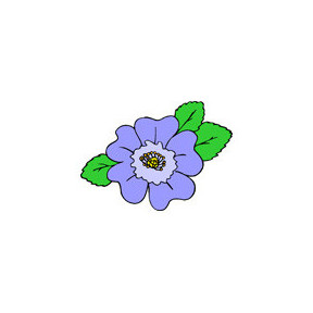 Синяя фиалка Ткань для вышивания с нанесённым рисунком Orchidea O-326