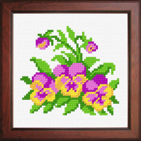Фиалки Набор для вышивания с нанесённым рисунком Orchidea N-1128
