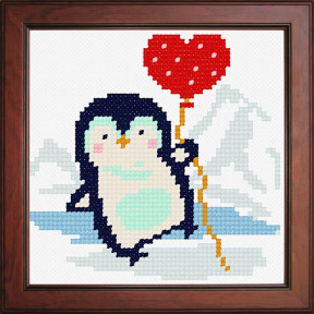 Пингвин с шариком Набор для вышивания с нанесённым рисунком Orchidea N-1295
