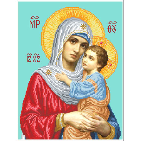 Богородица Канна с нанесенным рисунком для вышивания бисером Солес БН-СХ