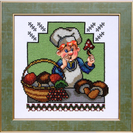Веселая кухня Канва с нанесенным рисунком для вышивания бисером Солес ВК-02-СХ