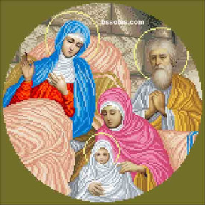Рождество Богородицы (ИЗ) Канва с нанесенным рисунком для вышивания бисером БС Солес РБ-ІЗ-СХ
