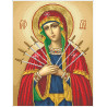 Богородица Семистрельная (большая) Канва с нанесенным рисунком для вышивания бисером Солес БС-В-СХ
