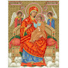 Пресвятая Богородица Всецарица Канва с нанесенным рисунком для вышивания бисером БС Солес ПБВ-СХ