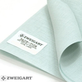 Belfast 32 (36х46см) серо-голубой Ткань для вышивания Zweigart 3609/7106