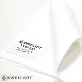 Stern-Aida 14 (ширина 110см) белый Ткань для вышивания Zweigart 3706/100