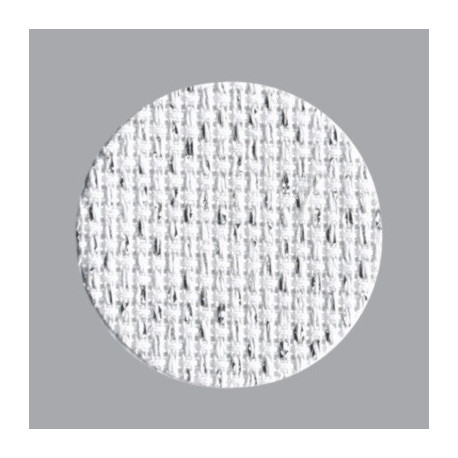 Star-Aida 14 (36х46см) белый с серебряным люрексом Ткань для вышивания Zweigart 3706/17