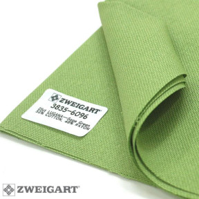 Lugana 25 (ширина 140см) ківі Тканина для вишивання Zweigart 3835/6096
