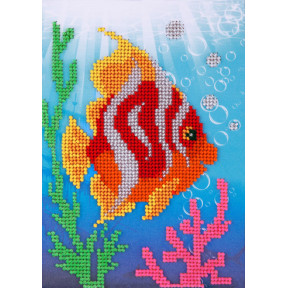 Коралловые рифы Набор для для вышивания бисером по ткани с рисунком Louise L-617