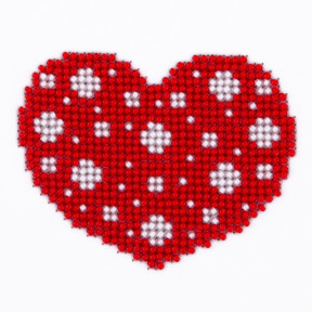 Сердце Набор для для вышивания бисером по ткани с рисунком Louise L-409