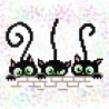 Котята Флизелин пришивной водорастворимый с рисунком Confetti K-113
