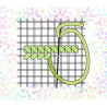 Сітка Аїда №16 Флізелін пришивний водорозчинний з малюнком Confetti K-160