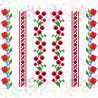 Квіткові візерунки (6 фрагментів) Флизелін пришивний водорозчинний з малюнком Confetti K-241