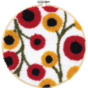Цветочный узор Набор для вышивки в ковровой технике DIMENSIONS 72-70023