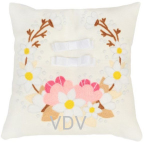 Свадебная подушечка для колец Схема для вышивания декоративными швами VDV ТМ-0760