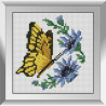 Метелик з волошками Набір алмазного живопису Dream Art 31767MD