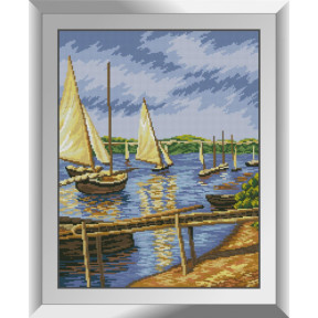 Вітрильні човни (Густав Кайботт) Набір алмазного живопису Dream Art 31780D