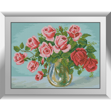 Садовые розы Набор алмазной живописи Dream Art 31833D