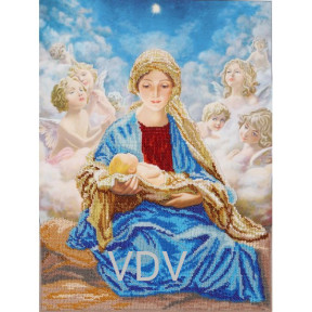 Мадонна с Иисусом и ангелами Набор для вышивания бисером VDV ТН-0437