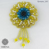 Подсолнечник сине-желтый Набор для создания броши Virena