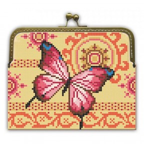 Рожевий метелик Сумочка для вишивки бісером Повітруля FB8-05