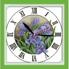 Ірис-годинник Набір для вишивання хрестиком з друкованою схемою на тканині Joy Sunday G354