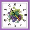 Виноград-часы Набор для вышивания крестом с печатной схемой на ткани Joy Sunday G358