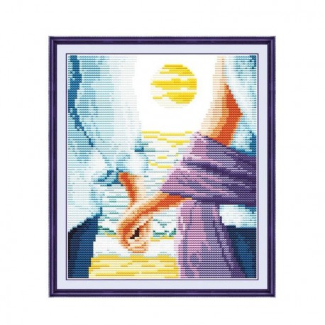 Любовь Набор для вышивания крестом с печатной схемой на ткани Joy Sunday R078